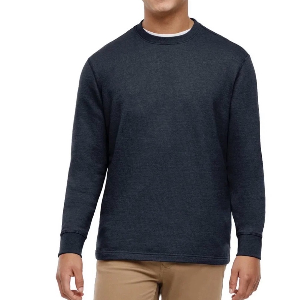Orvis Men's Navy Blue Crewneck Pullover